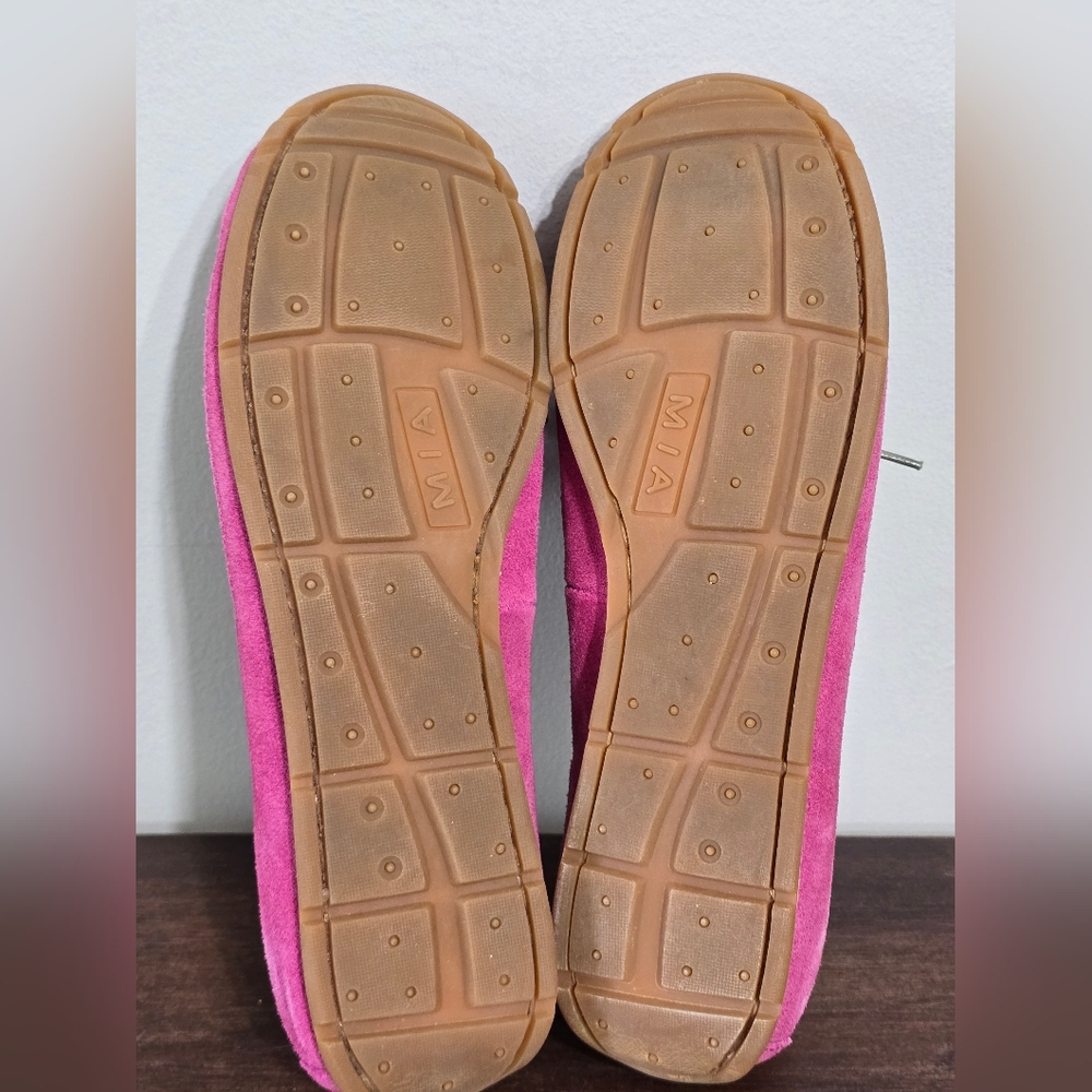 MIA Macey Suede Leather Slip-on Pink Mocassin Women's Size 8M - Picture 8 of 8